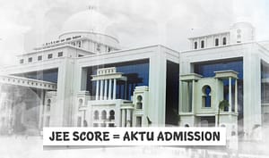 JEE score for aktu admission